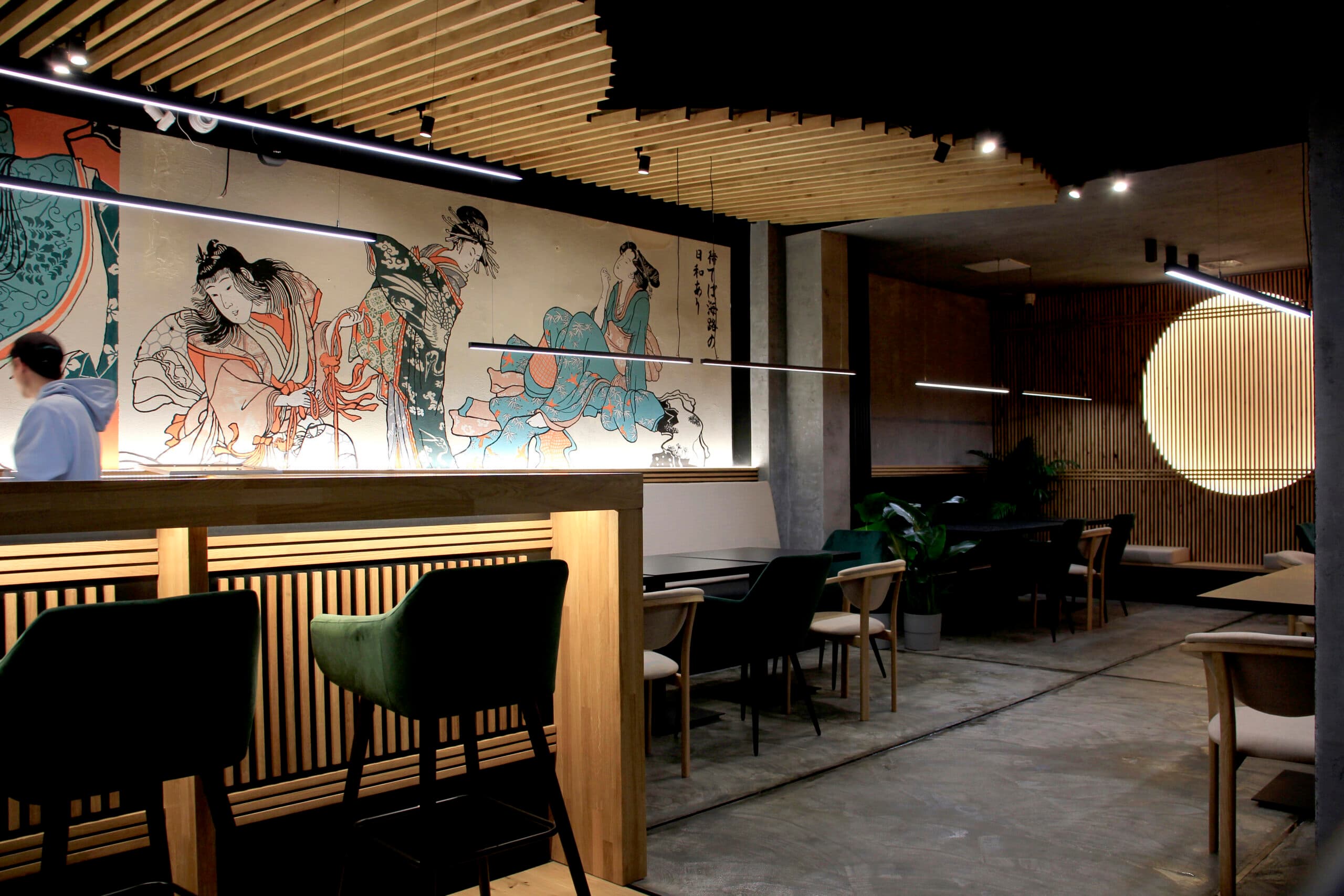 Umiko Sushi — wnętrze restauracji